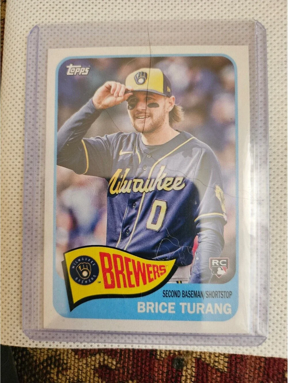 Brice Turang RC 2023 Topps Archives   Milwaukee Brewers #151
